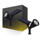 Bright Choice Erdspießleuchte Meillion ABS Schwarz 2W 200lm - 860 Tageslichtweiß 