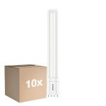 Mehrfachpackung 10x Philips CorePro PL-L LED Glühbirne EM/Mains 12W - 840 Kaltweiß | 4-Pins - Ersatz Für 24W