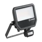 Ledvance Led-Scheinwerfer Aluminium Schwarz 41W 6000lm 100D - 840  | IP65 - Bewegungs- Und Lichtsensor - Symmetrisch