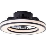 Brilliant Mondello Ventilateur Plastique Noir 23W 3100lm - 827-865 CCT | 420mm - Télécommande Dimmable