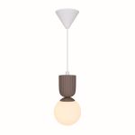 Nordlux Sadie Suspension Luminaire Composite Brun | Convient pour 1x E14
