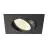 SLV New Tria Universel 68 Spot Aluminium Noir Carré 8.6W 600lm 60D - 925-930-940 CCT | Diamètre 68mm - Meilleur Rendu De Couleur - Dimmable 