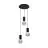Eglo Suspension Luminaire Pozueta Échantillon Noir | IP20 - Convient pour 3x E27 