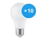 Lot 10x LED ampoule E27 Poire Dépolie 4.9W 470lm - 830  | Remplacement 40W