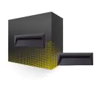 Bright Choice Applique Murale Chester PC Anthracite 2W 100lm - 830 Blanc Chaud 