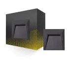 Bright Choice Applique Murale Clover PC Anthracite 1.5W 100lm - 840 Blanc Froid 