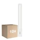 Lot 10x Philips CorePro PL-L LED Ampoule EM/Mains 12W - 840 Blanc Froid | 4 Broches - Remplacement 24W
