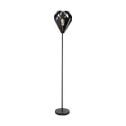 Eglo Lampadaires Salon Carlton 5 Échantillon Noir | IP20 - Convient pour 1x E27 