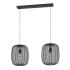 Eglo Suspension Luminaire Rinroe Échantillon Noir | Convient pour 2x E27
