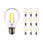 Lot 10x LED E27 Poire Filament Claire 8.5W 1055lm - 827 | Dimmable - Remplacement 75W