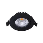 LED Inclinable Spot Noir Ronde 6W 550lm 60D - 927 Blanc Très Chaud | 85mm - IP54 - Dimmable - Meilleur Rendu De Couleur