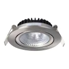 LED Inclinable Spot Argent Ronde 6W 550lm 60D - 927 Blanc Très Chaud | 85mm - IP54 - Dimmable - Meilleur Rendu De Couleur